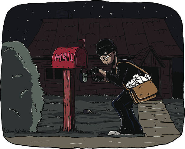 Thief is stealing other people's mail at night | SECURITY HERO Thief is stealing other people's mail at night