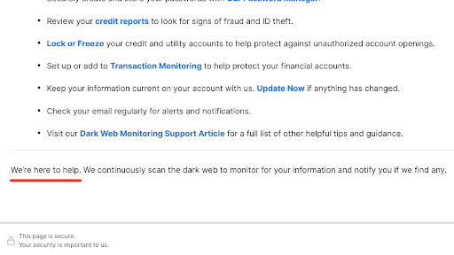 LifeLock support